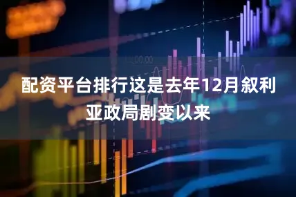 配资平台排行这是去年12月叙利亚政局剧变以来