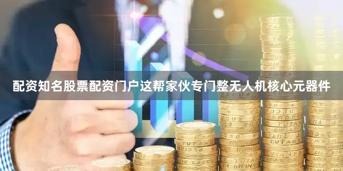 配资知名股票配资门户这帮家伙专门整无人机核心元器件